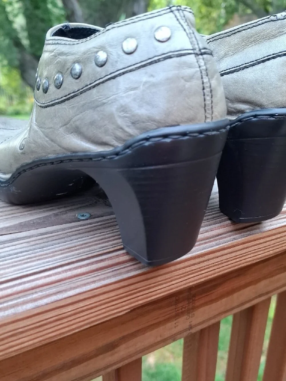 Josef Seibel Pewter Grey Ankle Booties Sz 41